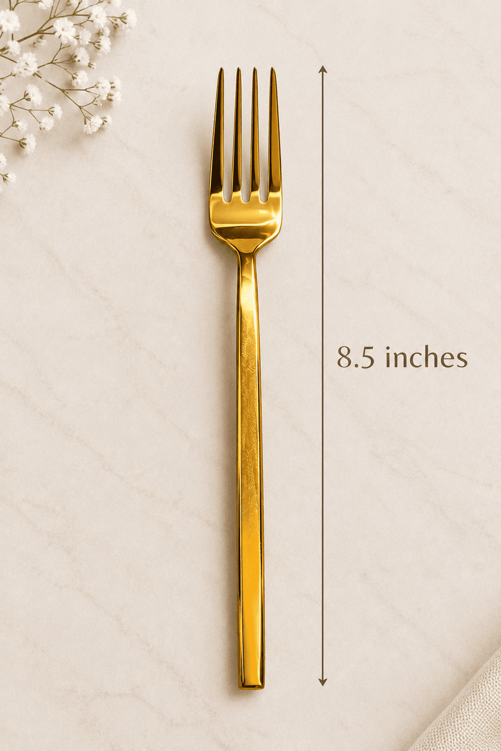 Royal Gold Finish Forks (8.5 inch) - Set of 6