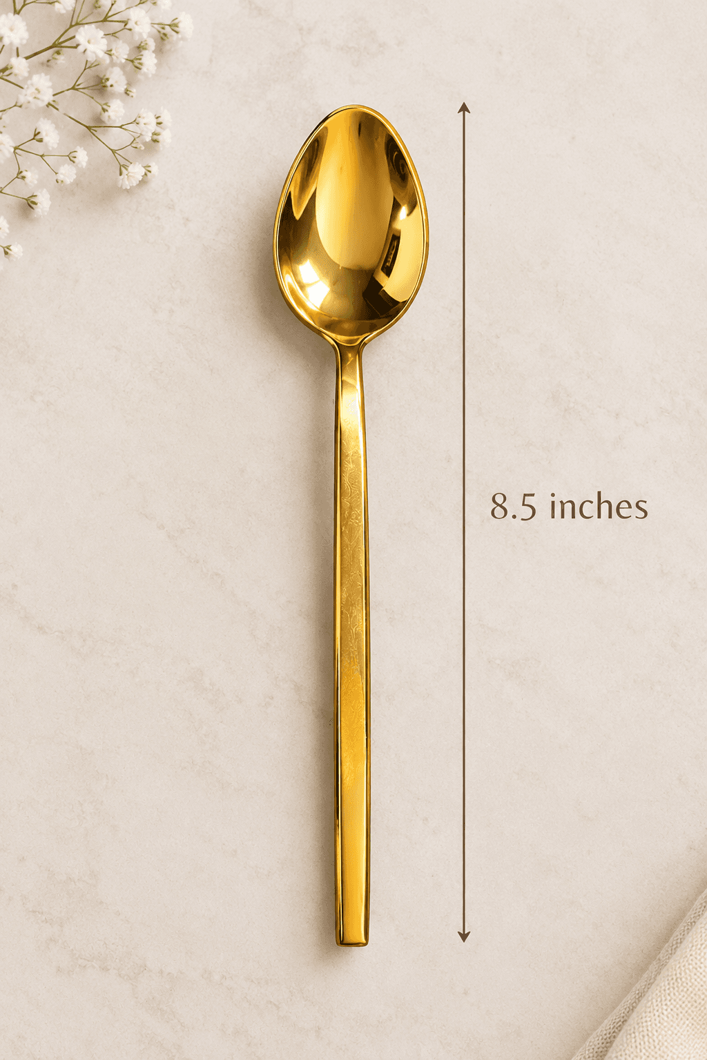 Royal Gold Finish Spoons (8.5 inch) - Set of 6