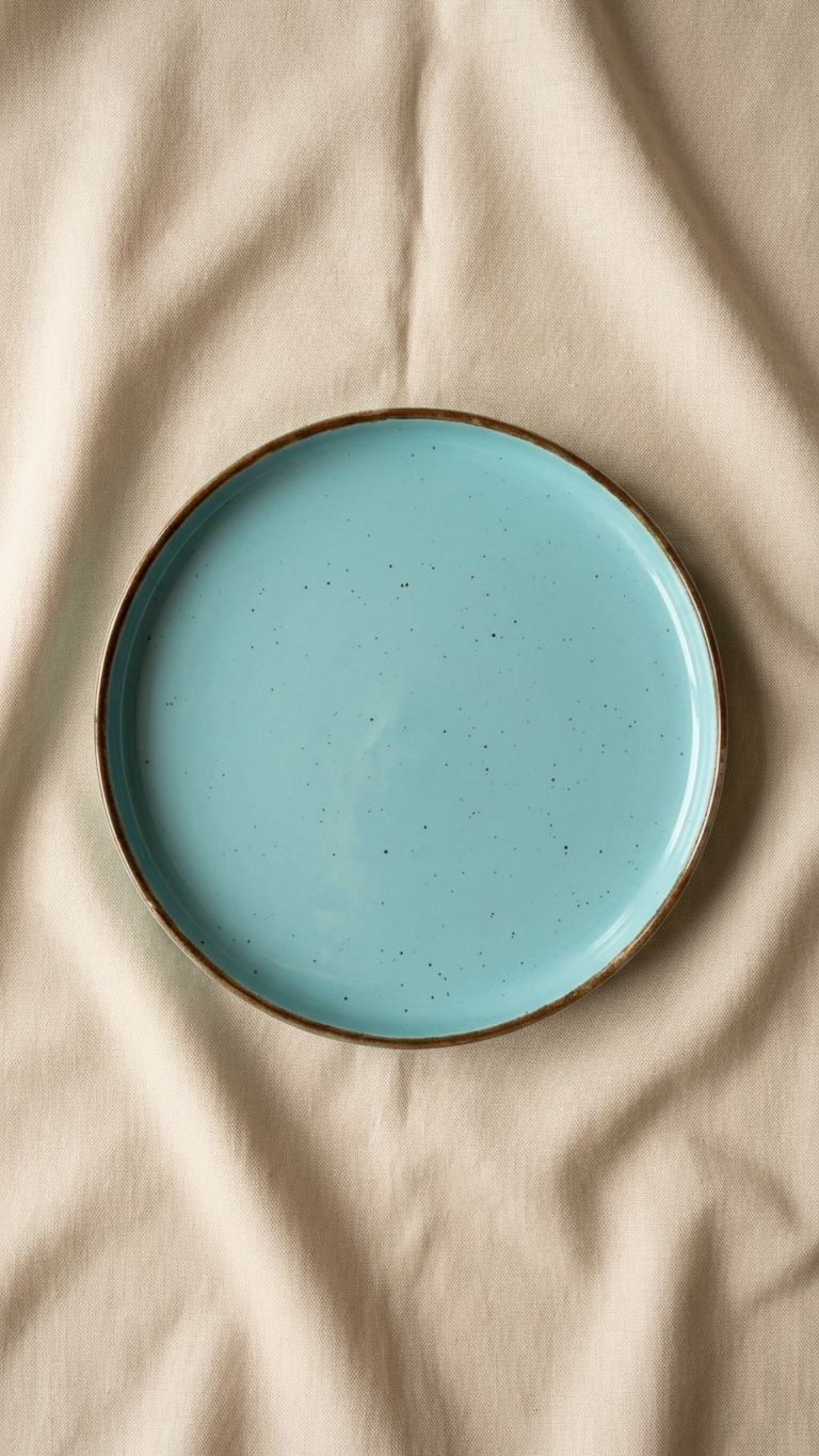 Aqua Blue Edge Plate - Set of 2 (20 cm) Available in 2 Colours