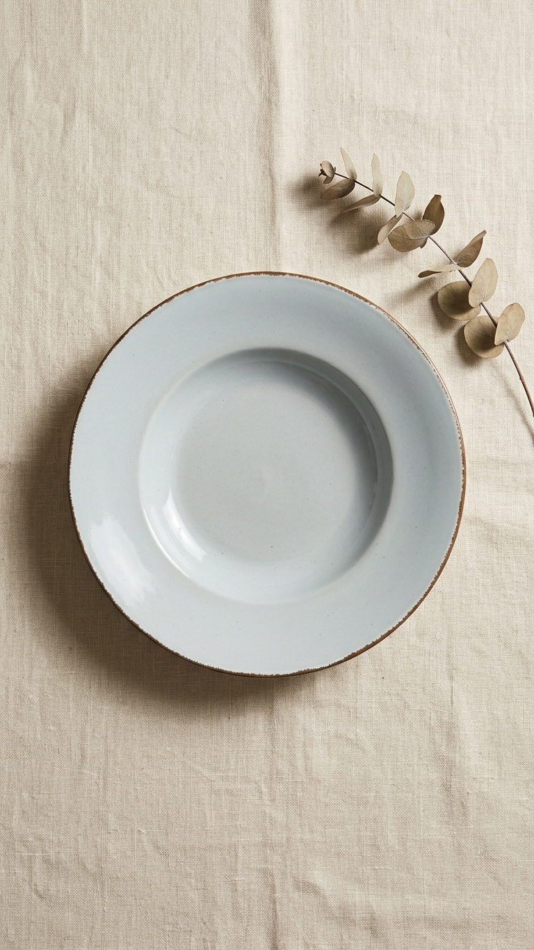 Grey Pasta Plate - 27 Cm