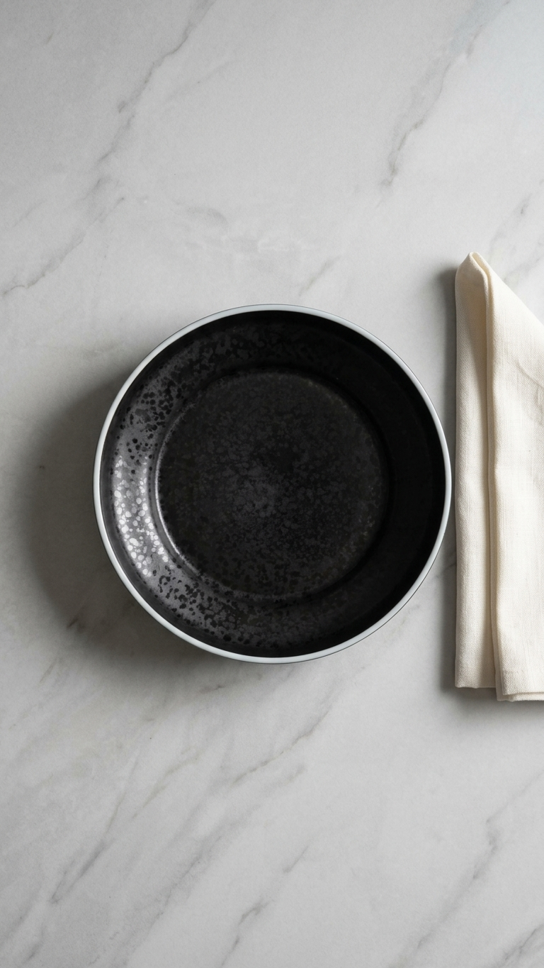 Black Deep Coupe Bowl - 20 cm