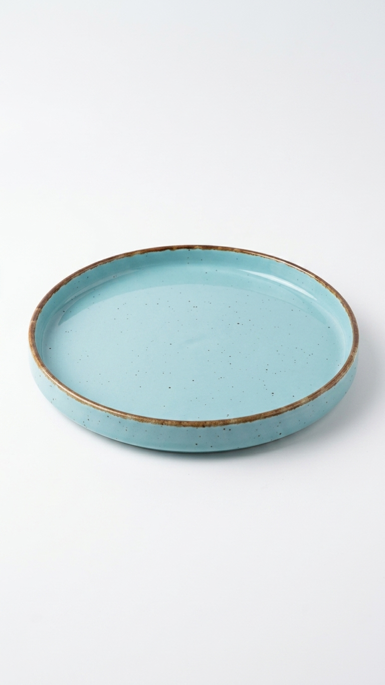 Aqua Blue Edge Plate - Set of 2 (20 cm) Available in 2 Colours