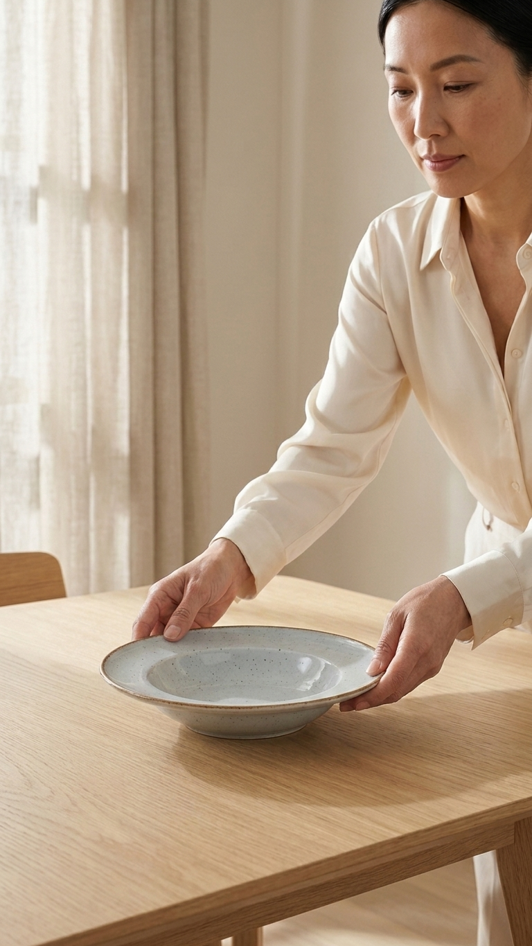 Grey Pasta Plate - 27 Cm