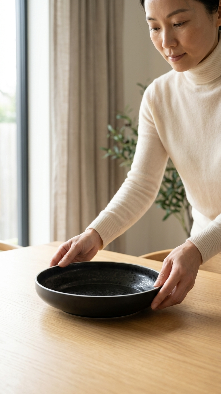 Black Deep Coupe Bowl - 20 cm