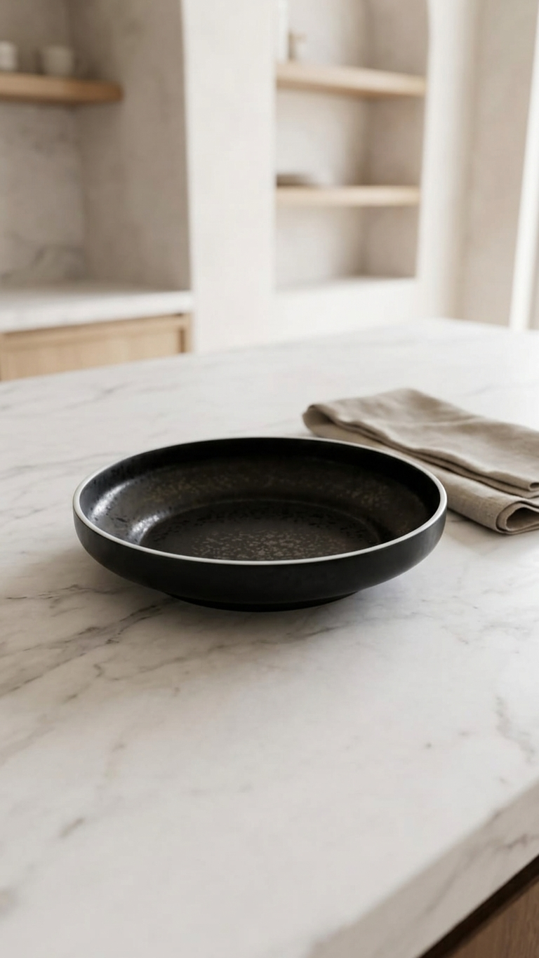 Black Deep Coupe Bowl - 20 cm