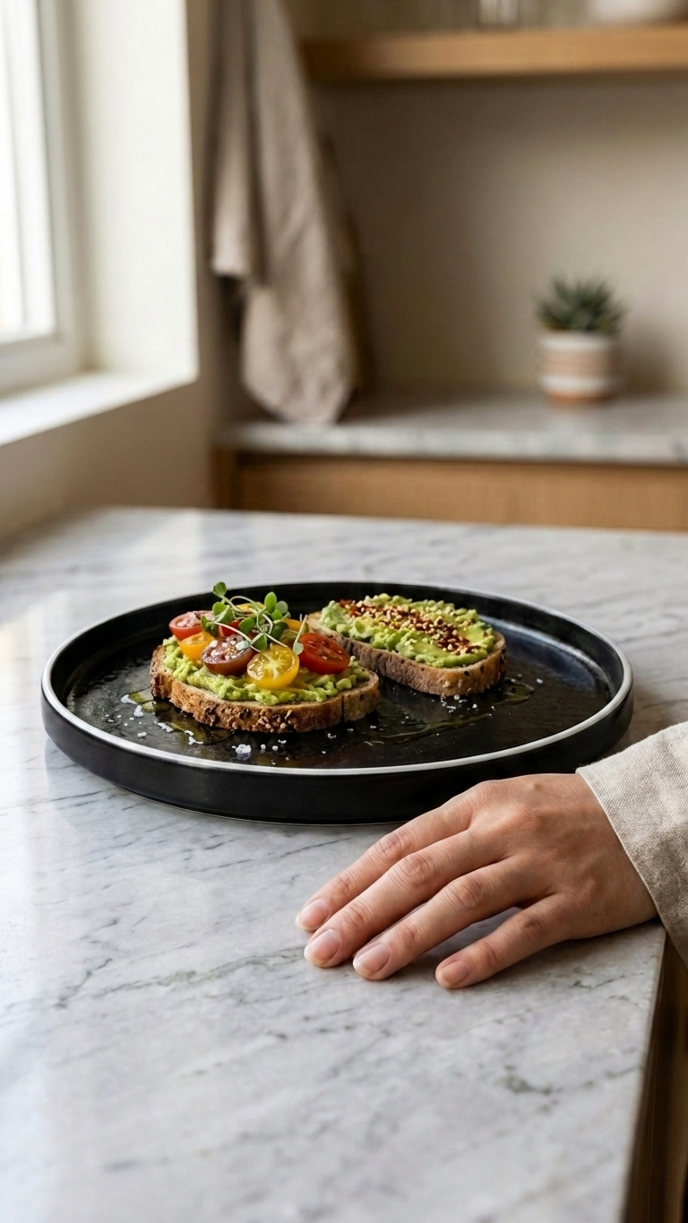 Black Edge Plate - Set of 2 (20 cm) Available in 2 Colours