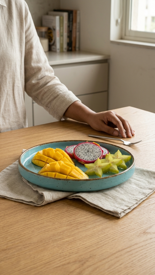 Aqua Blue Edge Plate - Set of 2 (20 cm) Available in 2 Colours